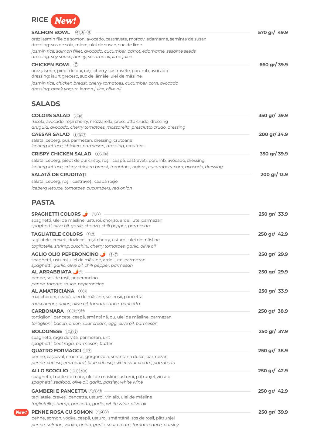 Meniu Colors Pub Făgăraș, pagina 5